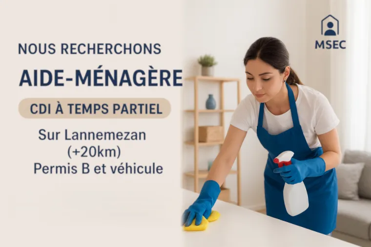 Poste d'aide ménagère Lannemezan