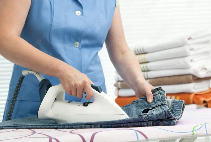 Entretien du linge et repassage à domicile par nos femmes de ménage experte