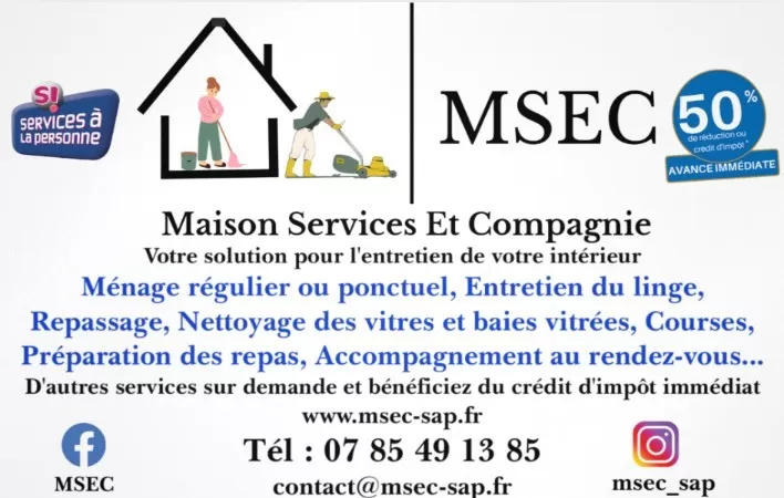 Ménage, repassage nettoyage des vitres