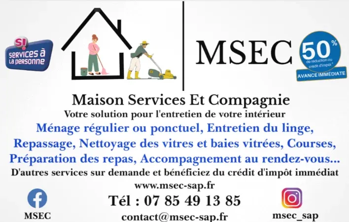 Femmes de ménage à Saint-Gaudens avec crédit d'impôt immédiat, Lannemezan, Maison Services et Compagnie