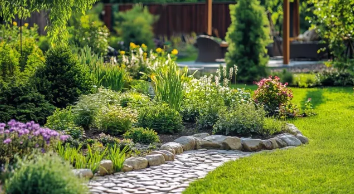 Entretien de massif fleuri à Tarbes
