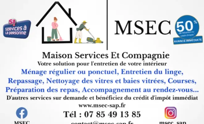 Entreprise de ménage à Tarbes, Lannemezan, Maison Services et Compagnie